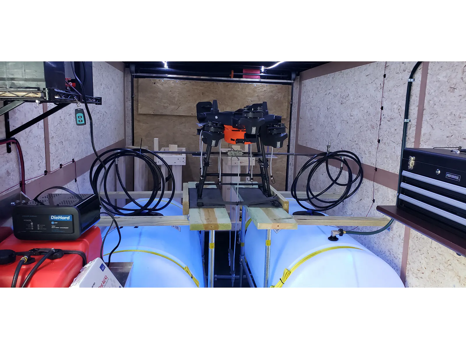 Enclosed Drone Pressure Washing Rig